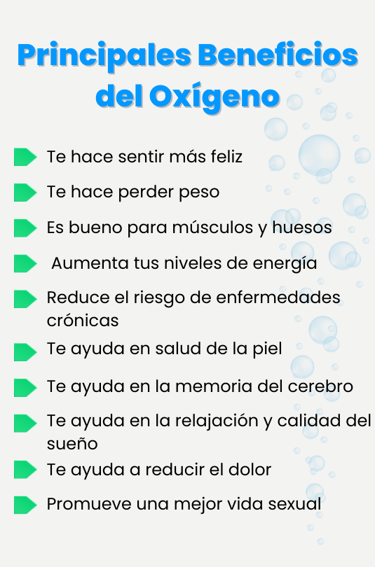 Beneficios del oxígeno